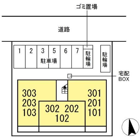 レクラン（L’ecrin）の区画図