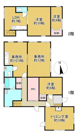 -三丁目不動産-　深谷市大塚島　トリミング室の間取り