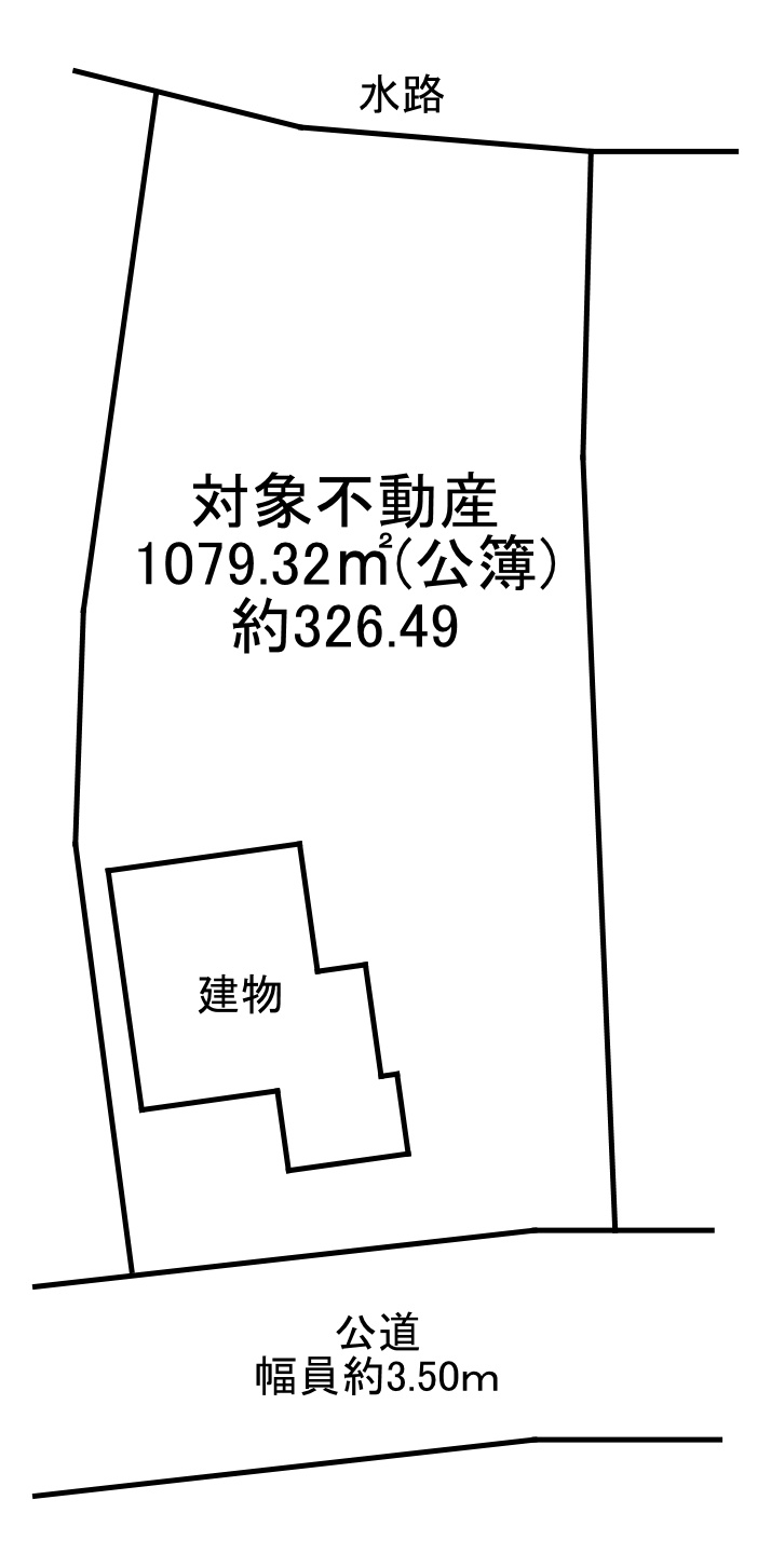 -三丁目不動産-　深谷市大塚島　トリミング室の区画図