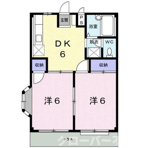 フォレストパークＢの間取り