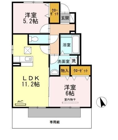 ロジュマン　Ａ棟の間取り