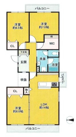 【間取り】 | リバーサイドともぶち第一住宅24号棟