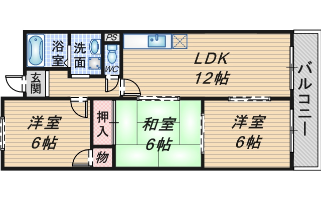 ベルヴュー桜の町の間取り