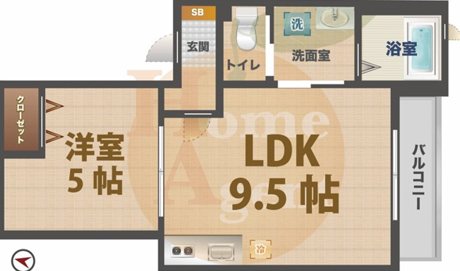 【間取り】 | （仮称）杉並区和泉一丁目計画 | 1LDKのお部屋です。