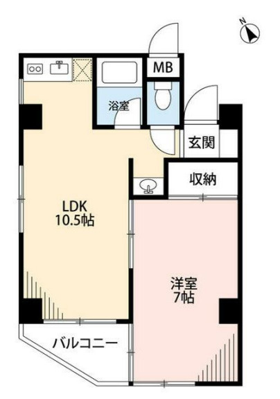 エヴァーグリーン本千葉の間取り