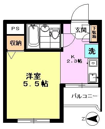 日興パレス多摩川の間取り