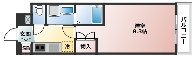 パルティール黒川の間取り