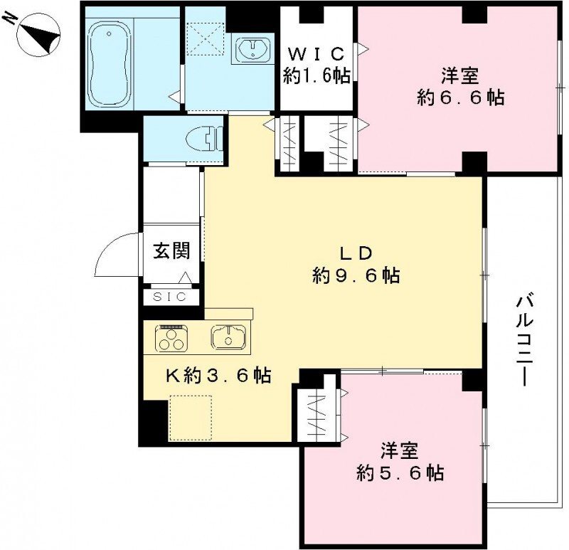 ノーブル　バレンヌの間取り