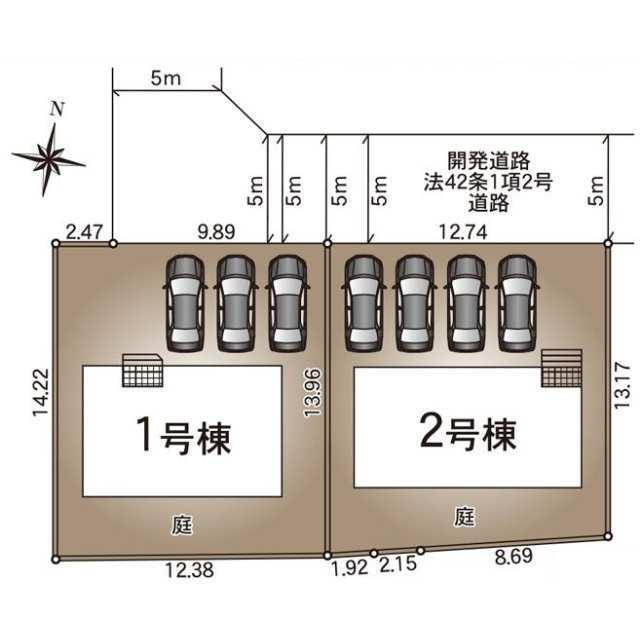 熊本市北区梶尾町第10の区画図