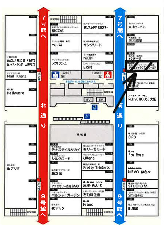 大阪市中央区船場中央３丁目の店舗一部の間取り