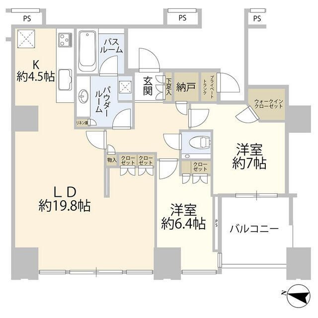 ワールドシティタワーズ（０００４７６２）の間取り