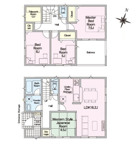 【間取り】 | 小牧市春日寺２丁目275『仲介料無料』新築戸建て | 1号棟