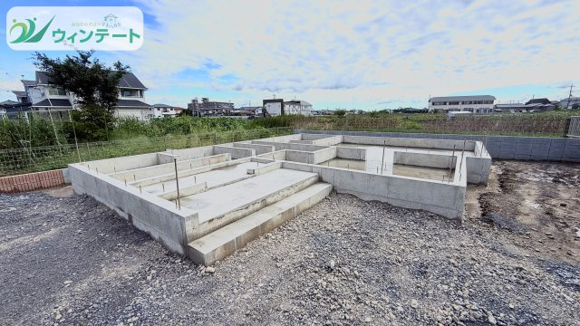 第1土浦市小松　新築戸建て　1号棟の外観|現在建築中です！お近くの同仕様内観の物件も見れますのでお気軽にお問い合わせください！
