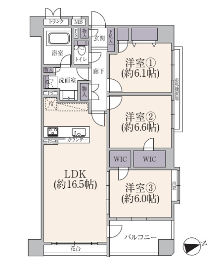 【間取り】 | セザール第二成増ガーデン（成増店） | ※図面と現況が異なる場合は現況優先となります。