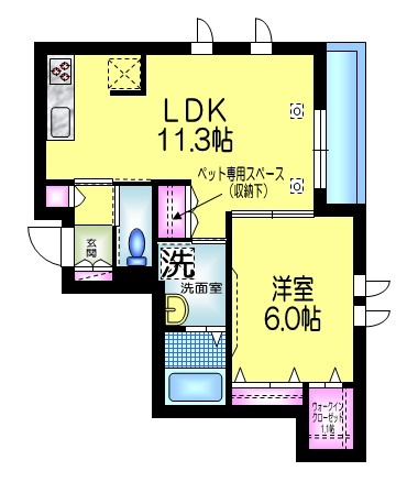 Ｃａｓａ　Ｋ．Ｋの間取り|★角部屋２面窓★