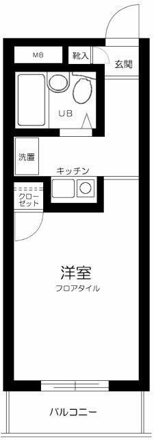 スカイコート新宿第７の間取り