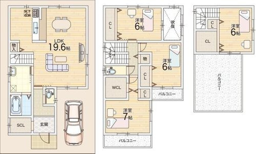 【間取り】 | ☆八尾市南木の本2丁目１－５
