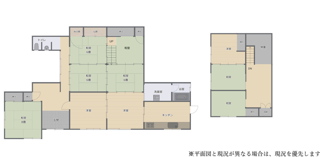 加古川市尾上町池田の間取り|図面と現況が異なる場合は現況を優先いたします