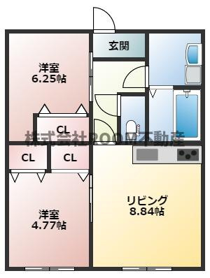 Flannel姫城の間取り