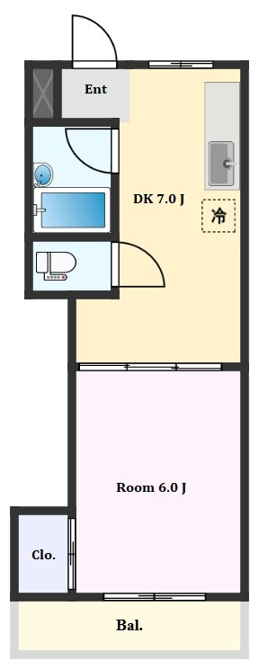 タウンＫの間取り
