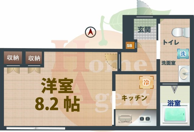【間取り】 | ルミエール　メゾン南阿佐ヶ谷 | 1Kのお部屋です。