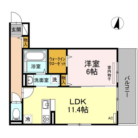 メゾン　ド　フルールの間取り