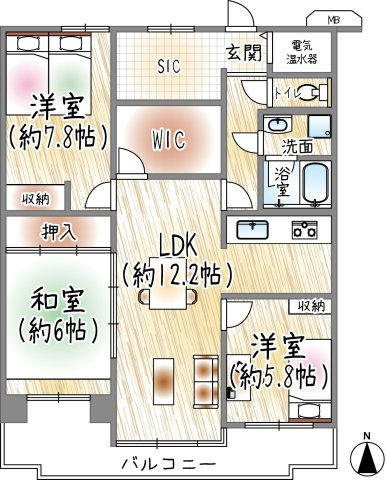 香枦園壱番館の間取り