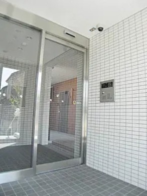 草加市青柳６丁目の賃貸マンションのエントランス