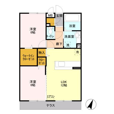 【間取り】 | ポッソ ヴィラージュ