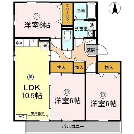 デルニエの間取り