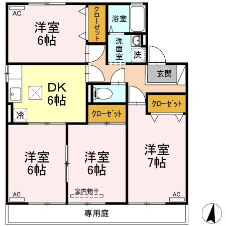第３ジュネス芳泉　A棟の間取り