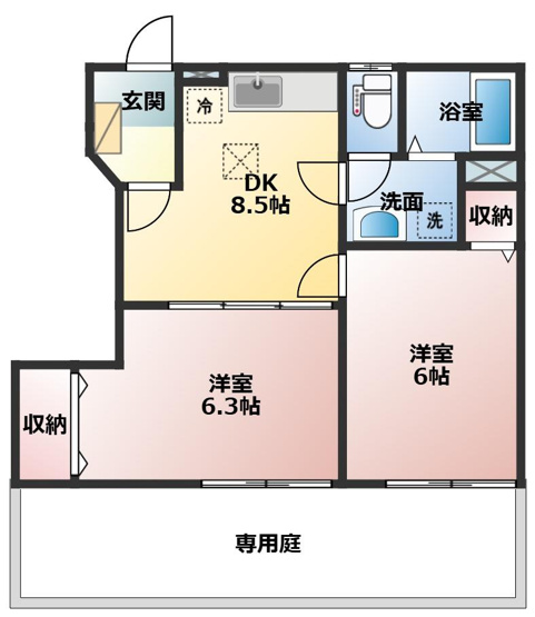【間取り】 | シャルマンノナカ