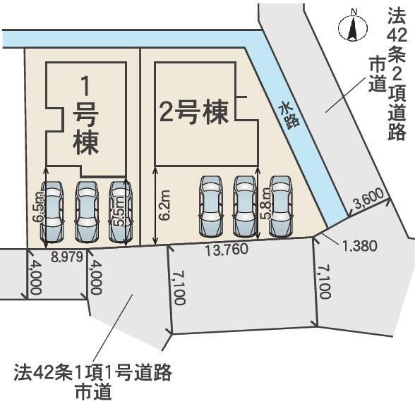 新築戸建て・仲介手数料無料）愛西市須依町０１期　1号棟の区画図|区画図