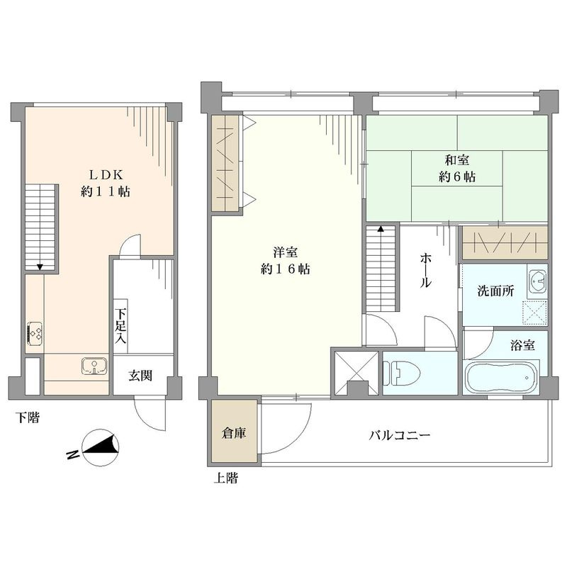 代官山コーポラス1の間取り