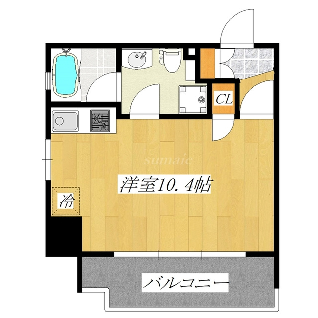 プレール・ドゥーク赤羽Ⅱの間取り|東向きの角部屋