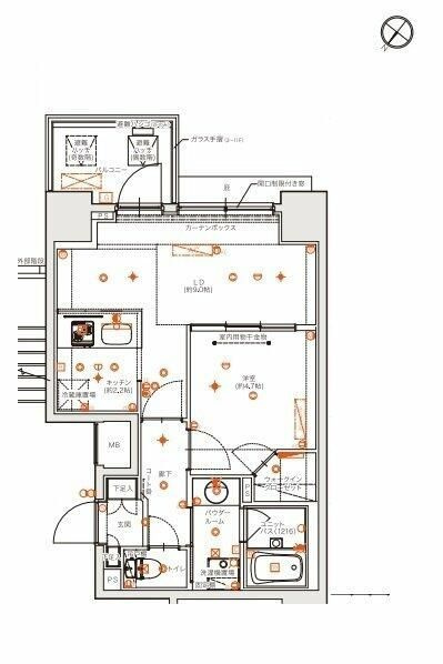 リライア浅草の間取り