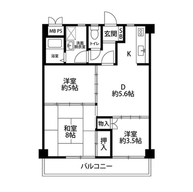 サンライズ久里浜の間取り
