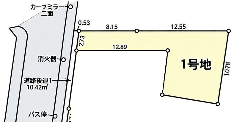 府中市新町2丁目 中央線 国分寺駅 売地の土地図
