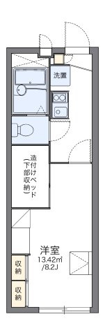 レオパレスサンシャインハイツの間取り