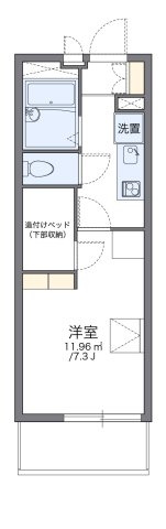 レオパレスプレミール陣原の間取り