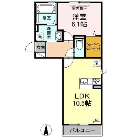 グロリア　A棟の間取り