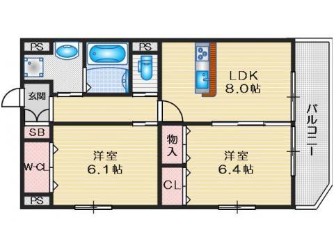 メゾンローリエの間取り