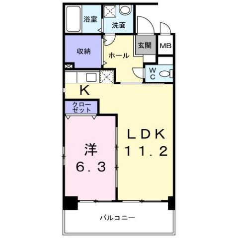 フォレスト陣原の間取り