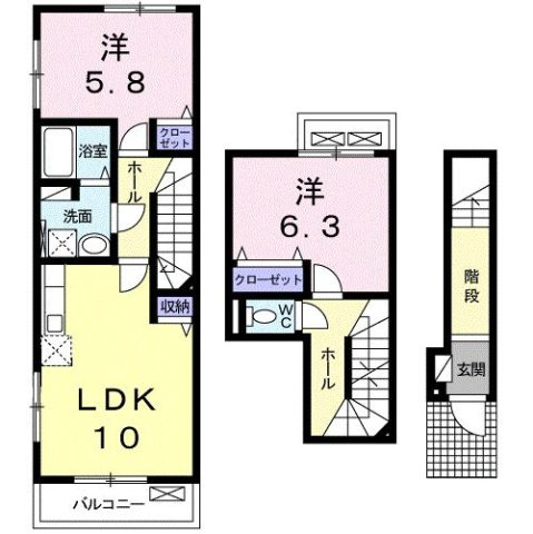 ペスティーニョの間取り
