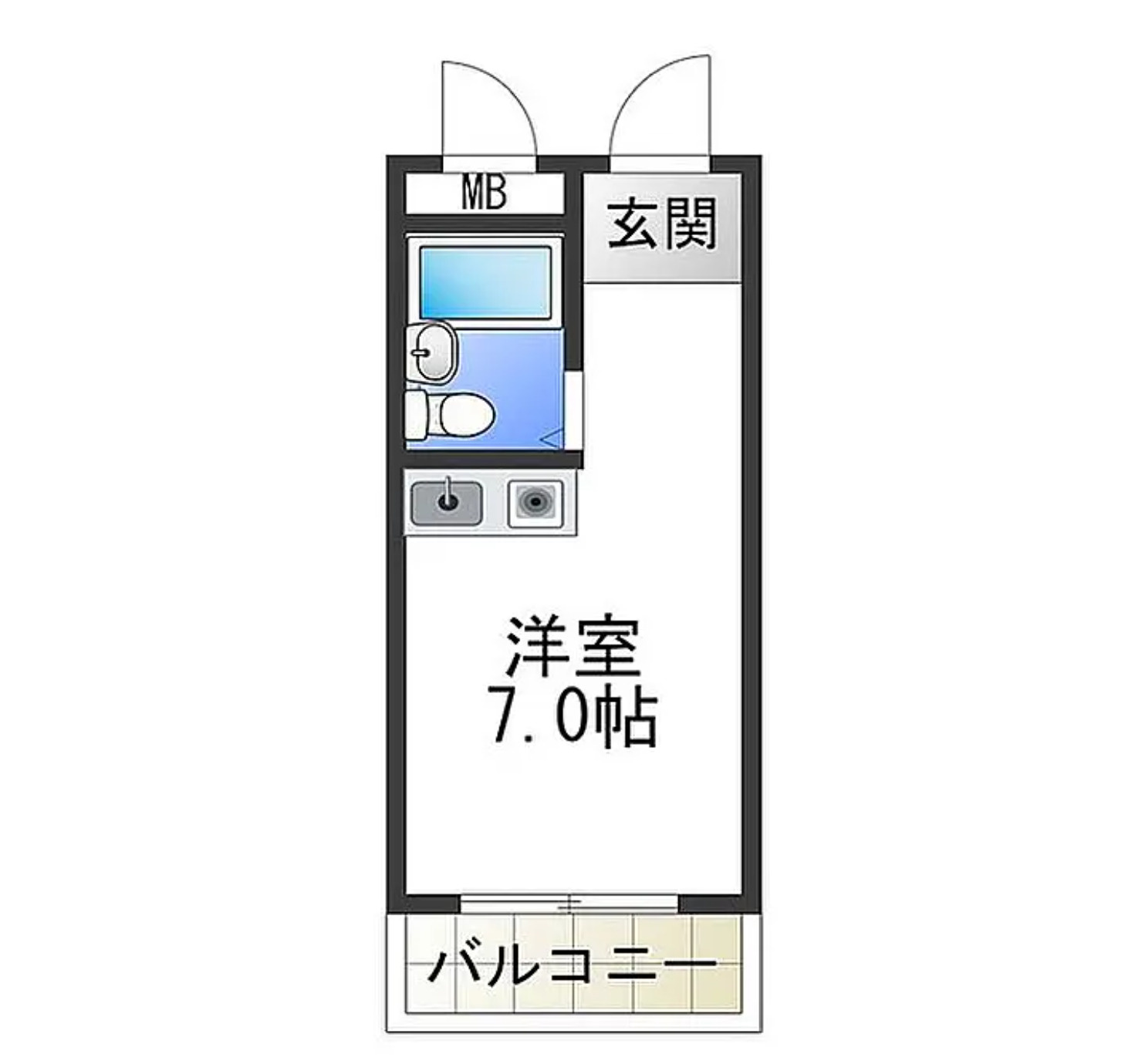大阪府堺市1棟売アパート『ビレッジ西野』の間取り