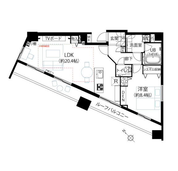 【間取り】 | クオリア恵比寿ウェスト
