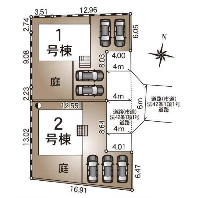 熊本市北区楠野町第2の区画図