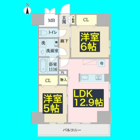 プロシード池下の間取り