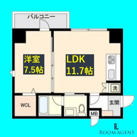 パークフラッツ新栄の間取り
