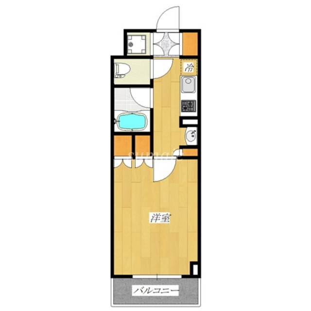 北区志茂２丁目の賃貸マンションの間取り|南向きです